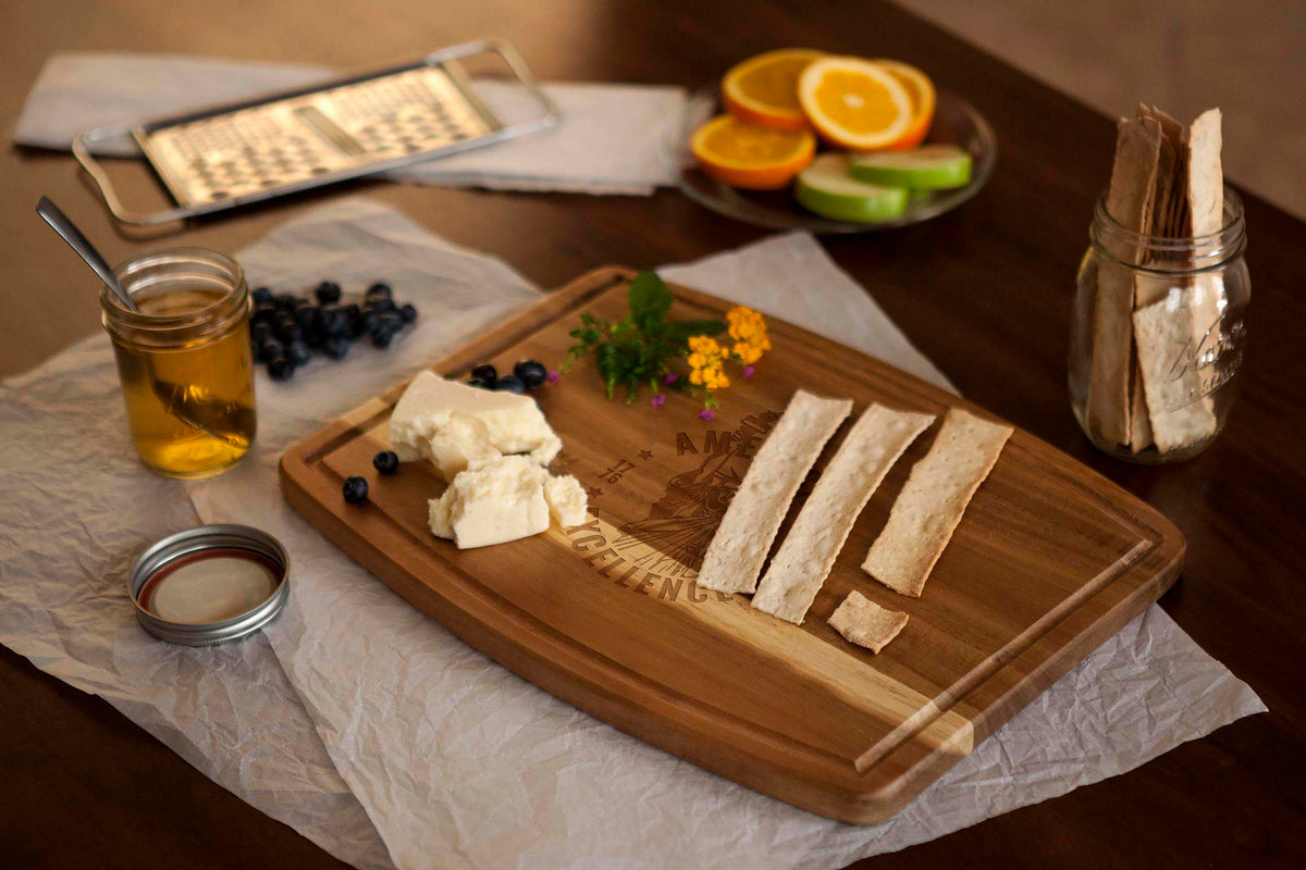 America250 - Ovale Acacia Cutting Board - Grazingbelles