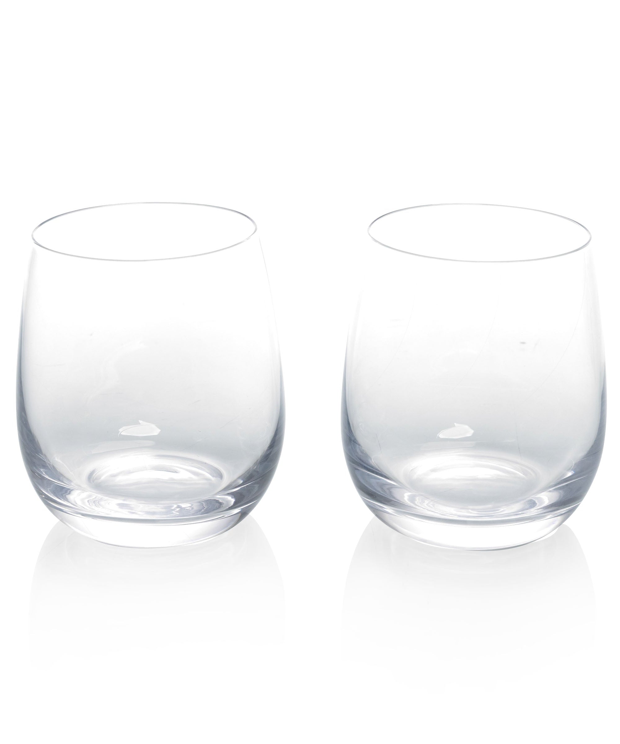 Set of 2 Stemless Wine Glasses