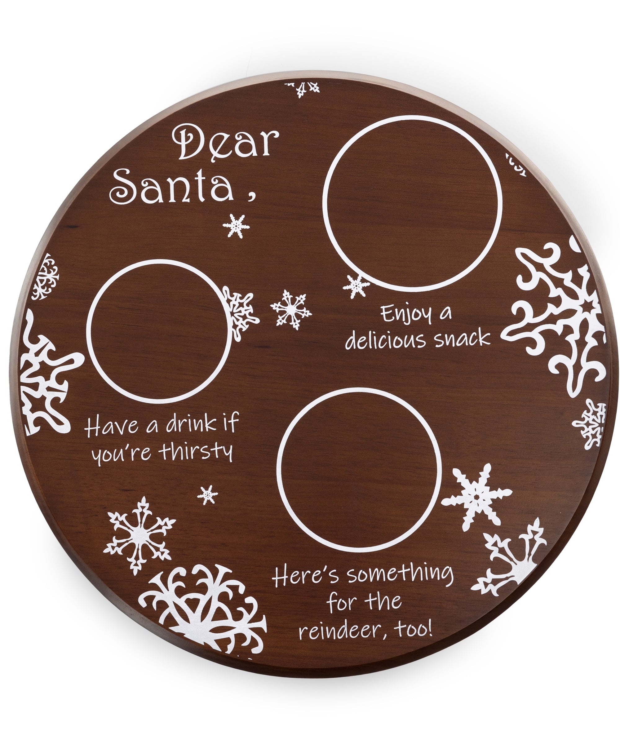 Dear Santa Milk & Cookies Serving Tray