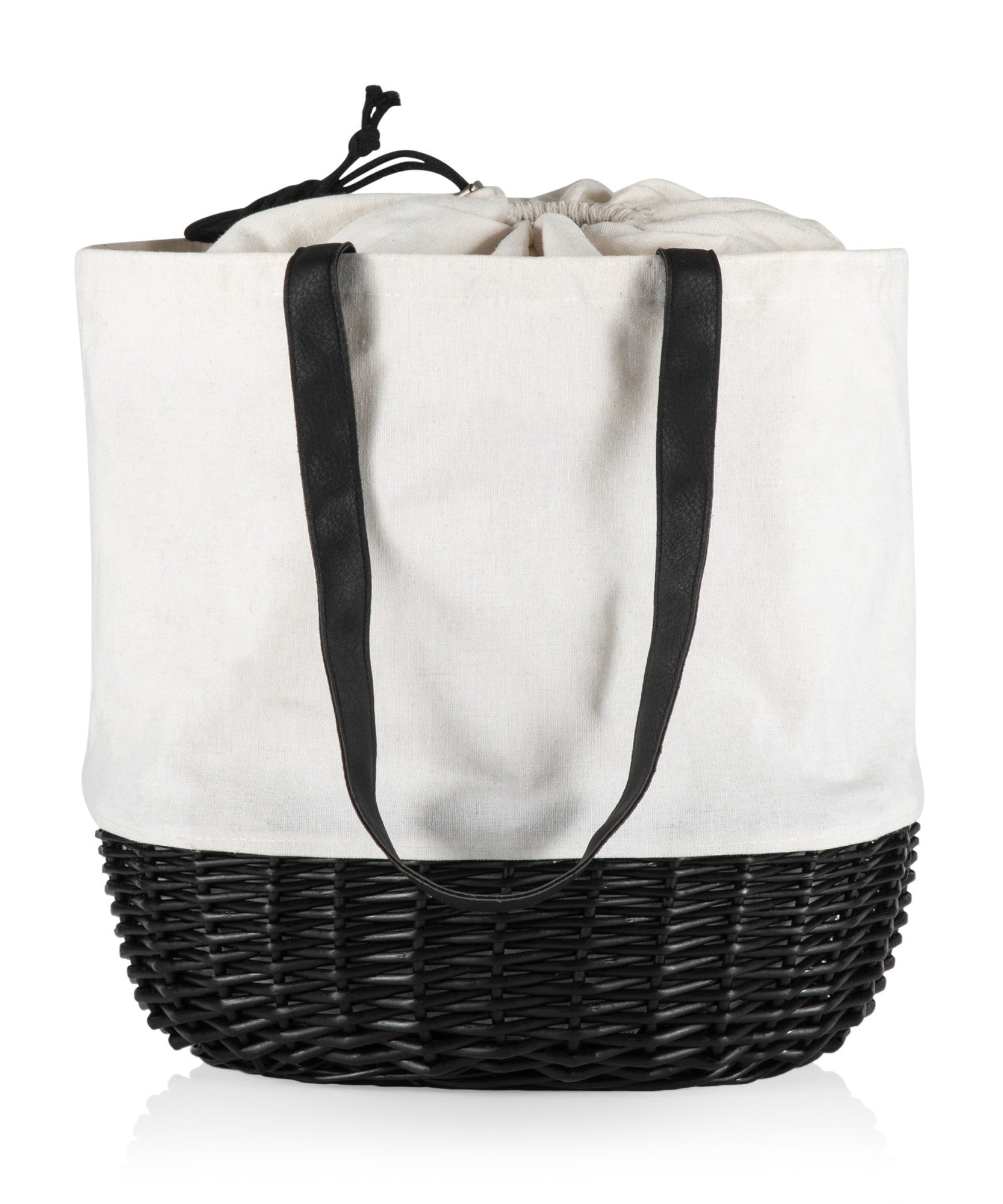 Coronado Canvas and Willow Basket Tote