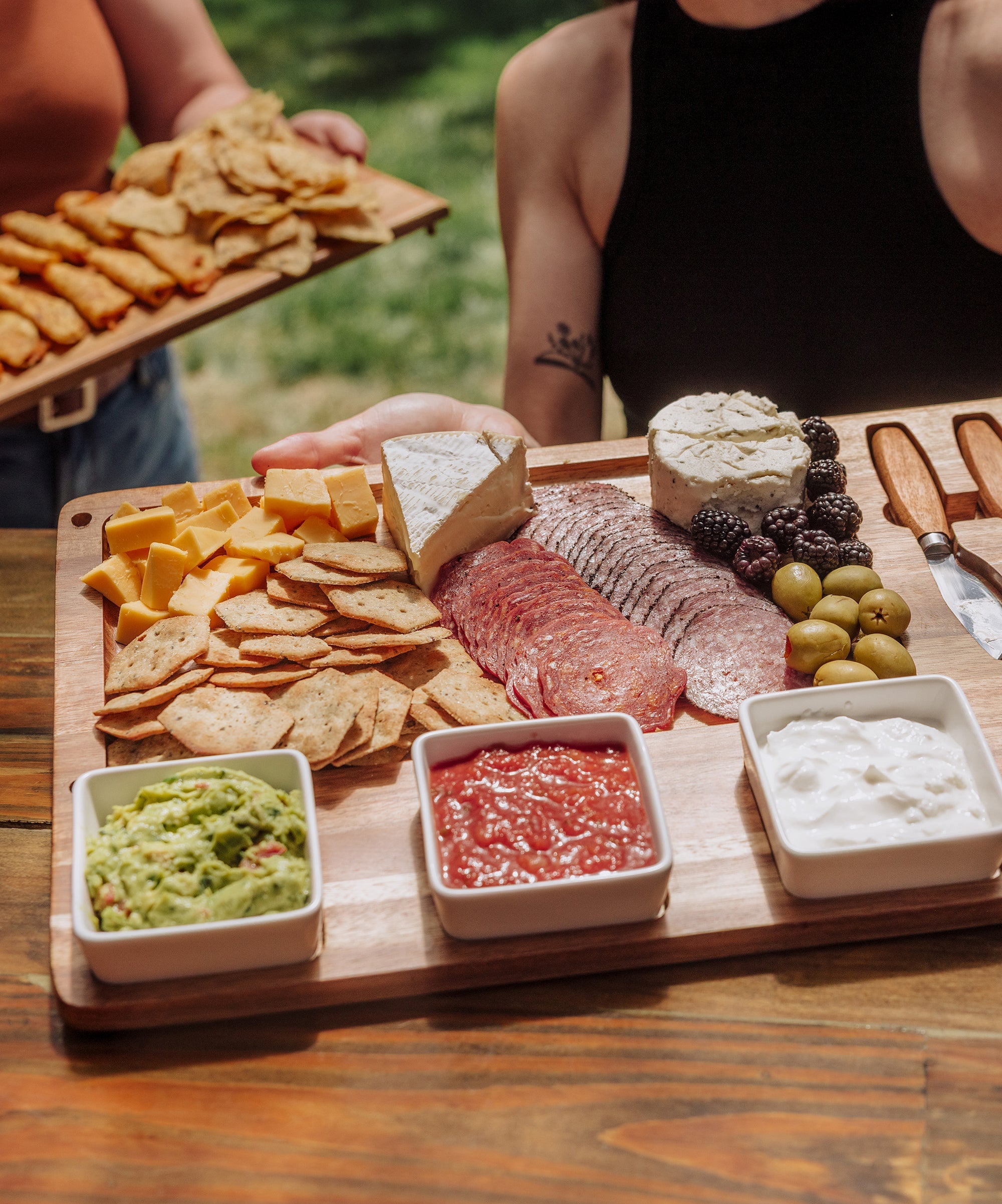Picada Tapas & Cheese Board Set with Dip Bowls