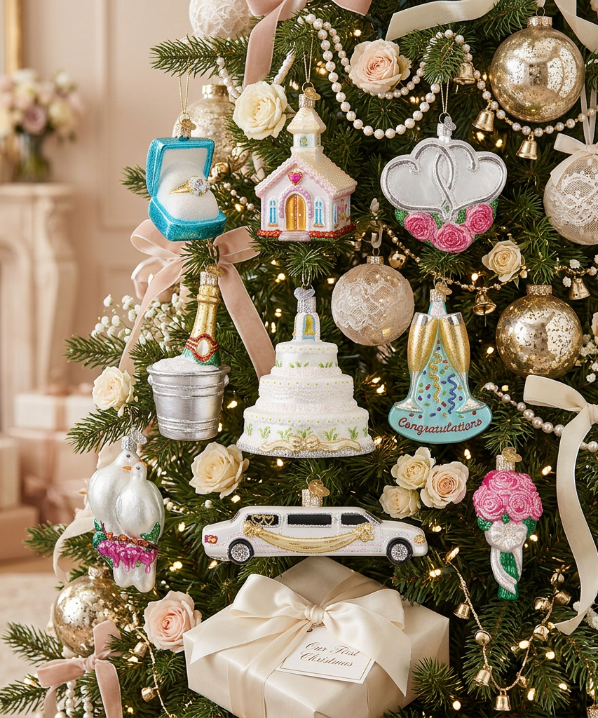 Just Married Collection Ornaments