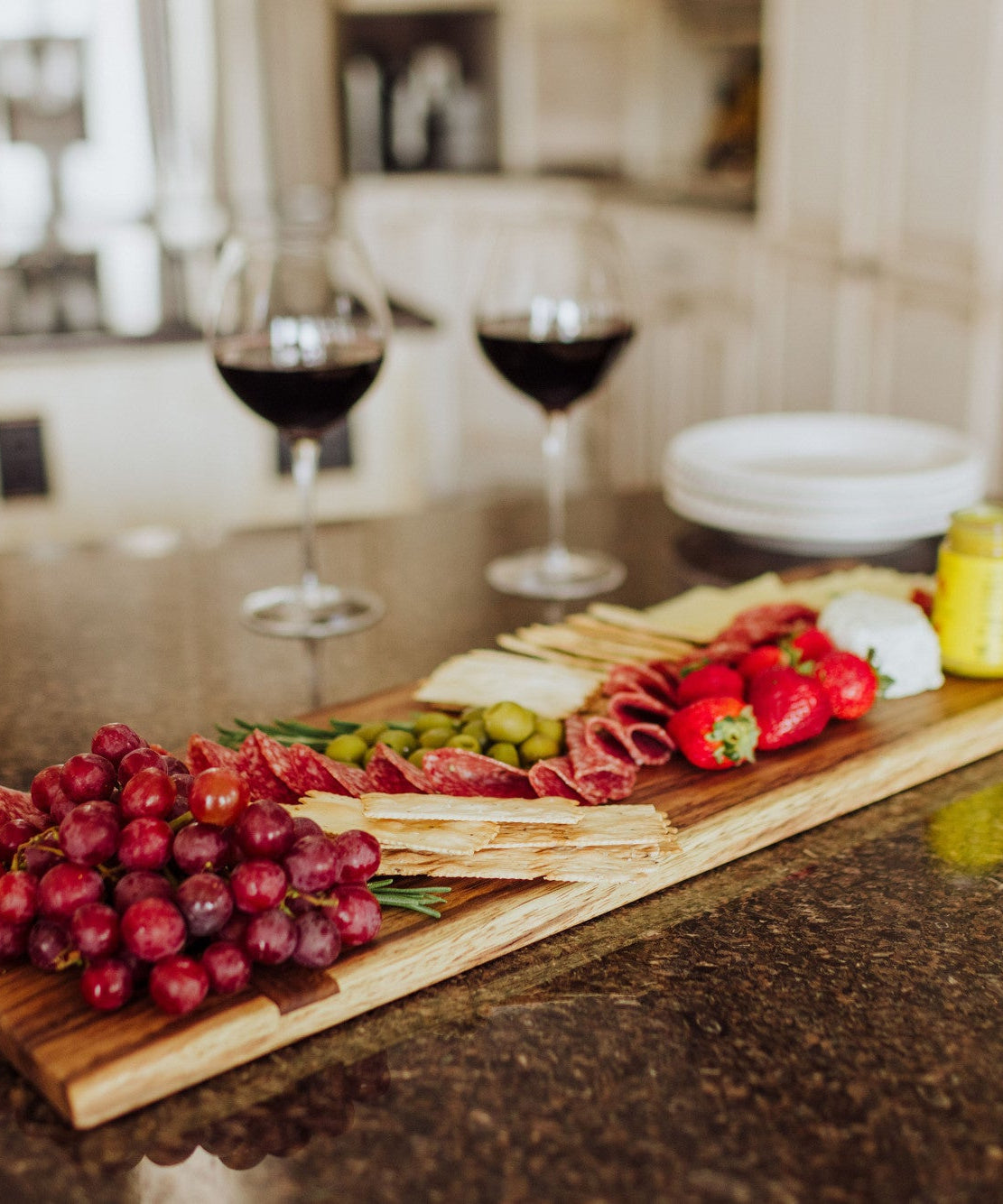 Madera Rectangular Long Charcuterie Board - 29" x 9"