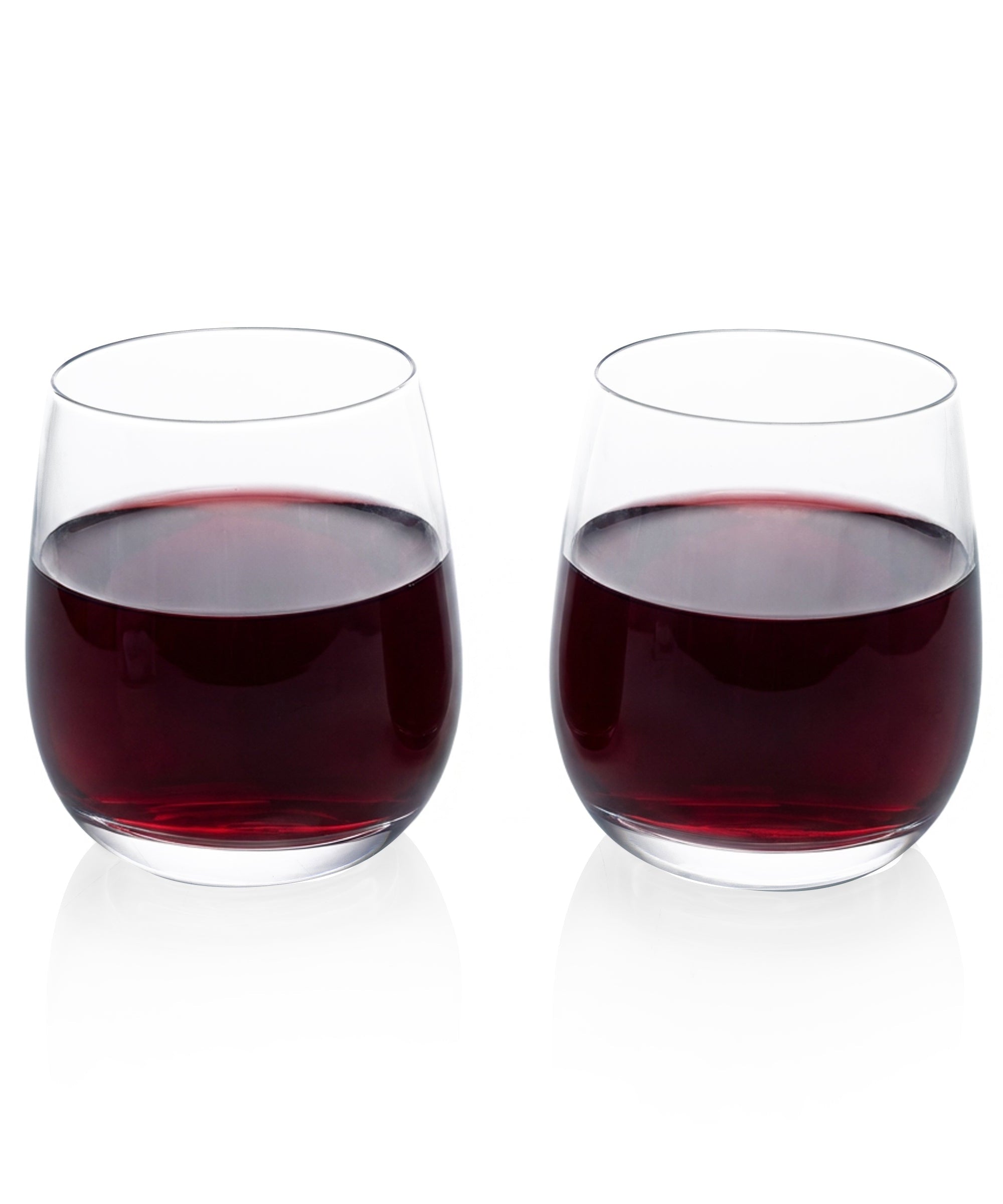 Set of 2 Stemless Wine Glasses