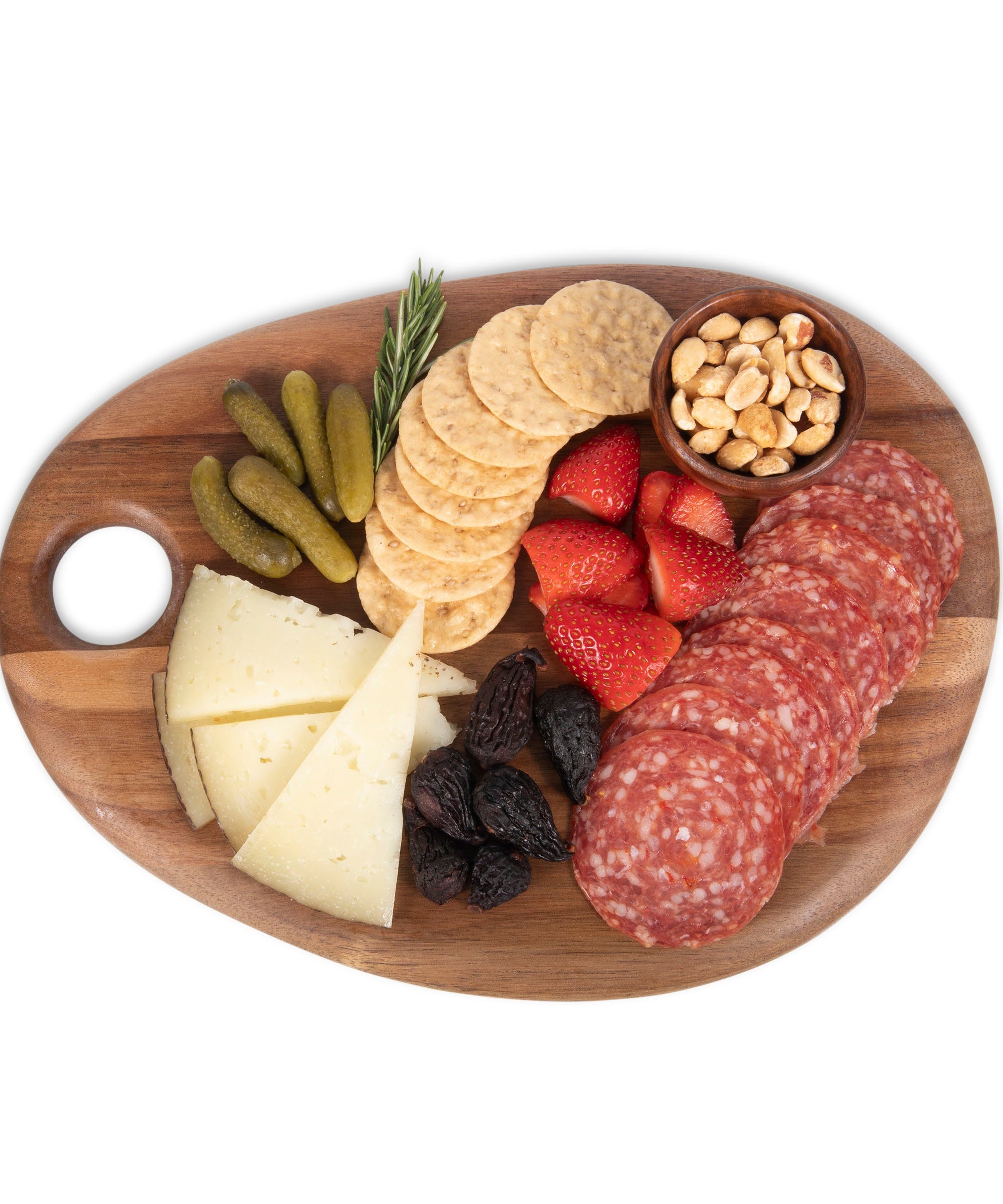 Pebble Shaped Acacia Serving Board 12" x 9"