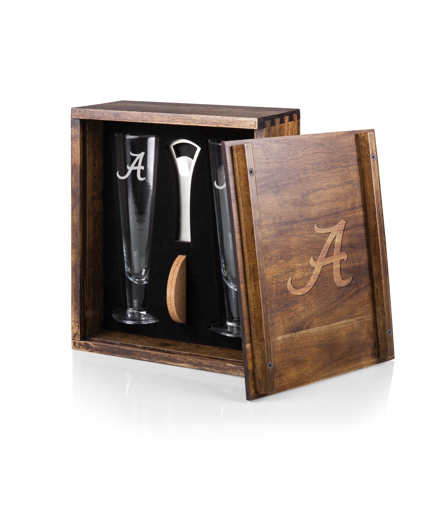 Alabama Crimson Tide - Pilsner Beer Glass Gift Set