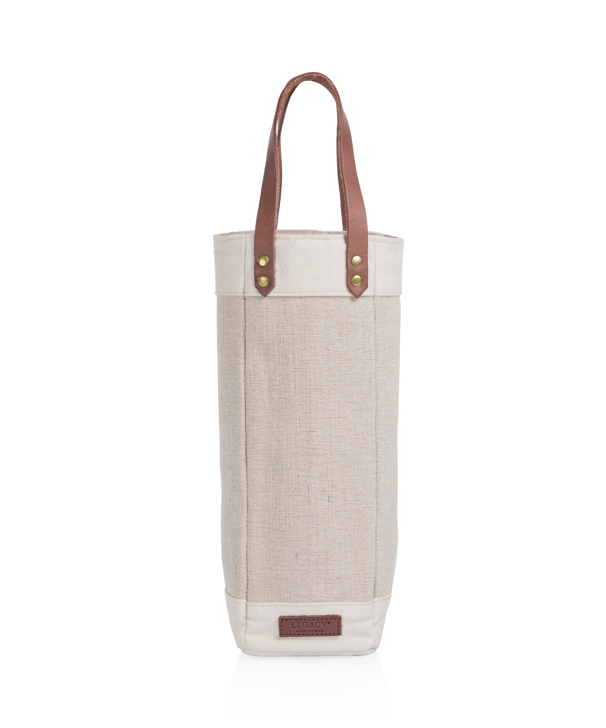 Pinot Jute Single Bottle Insulated Wine Bag