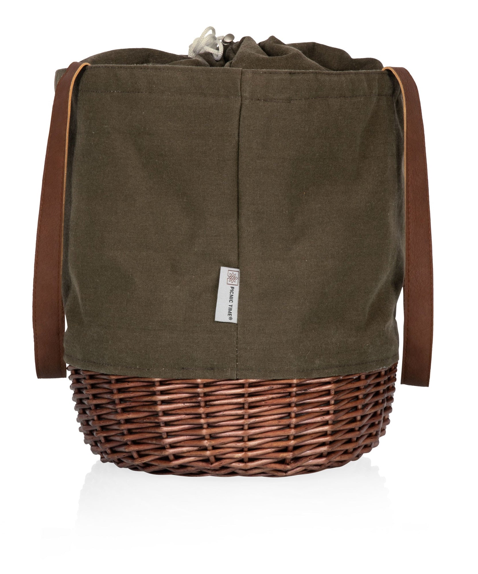 Coronado Canvas and Willow Basket Tote