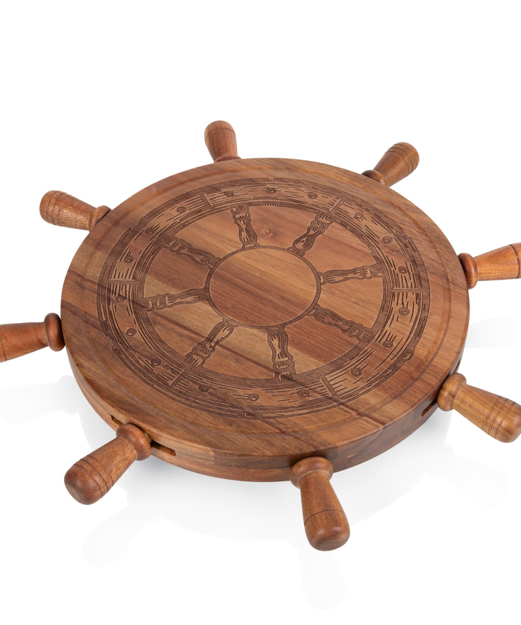 Helmsman Lazy Susan Cheese Board with Tool Set