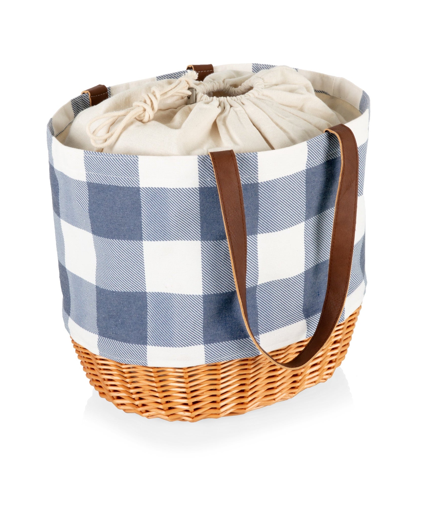 Coronado Canvas and Willow Basket Tote