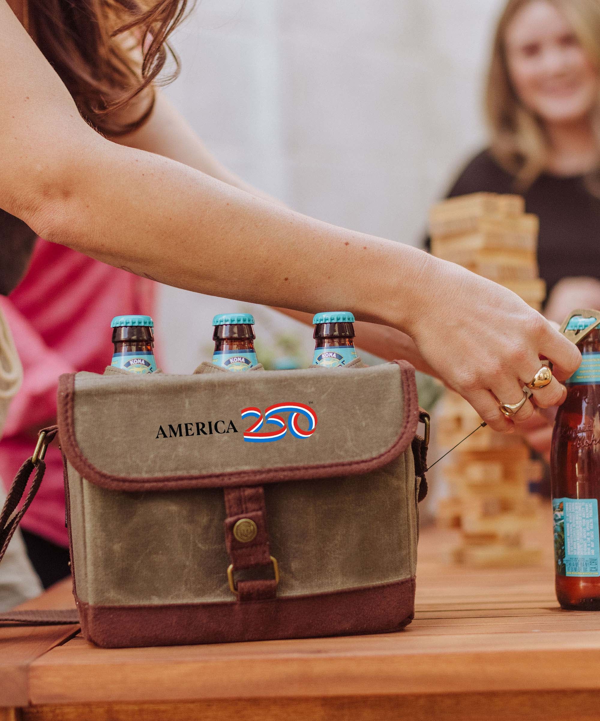 America250 - Beer Caddy Cooler Tote with Opener