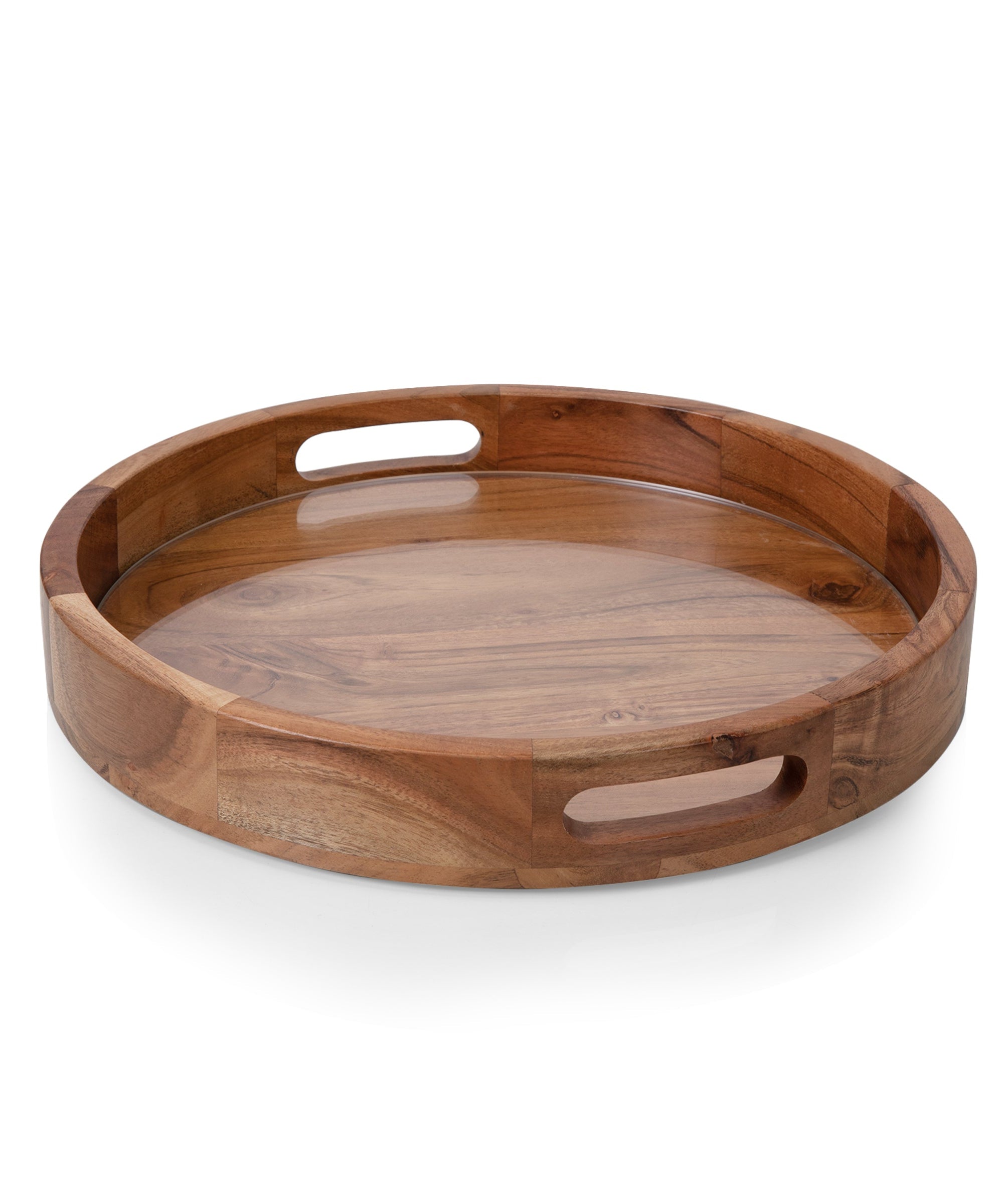 Barista Serving Tray with Glass Insert