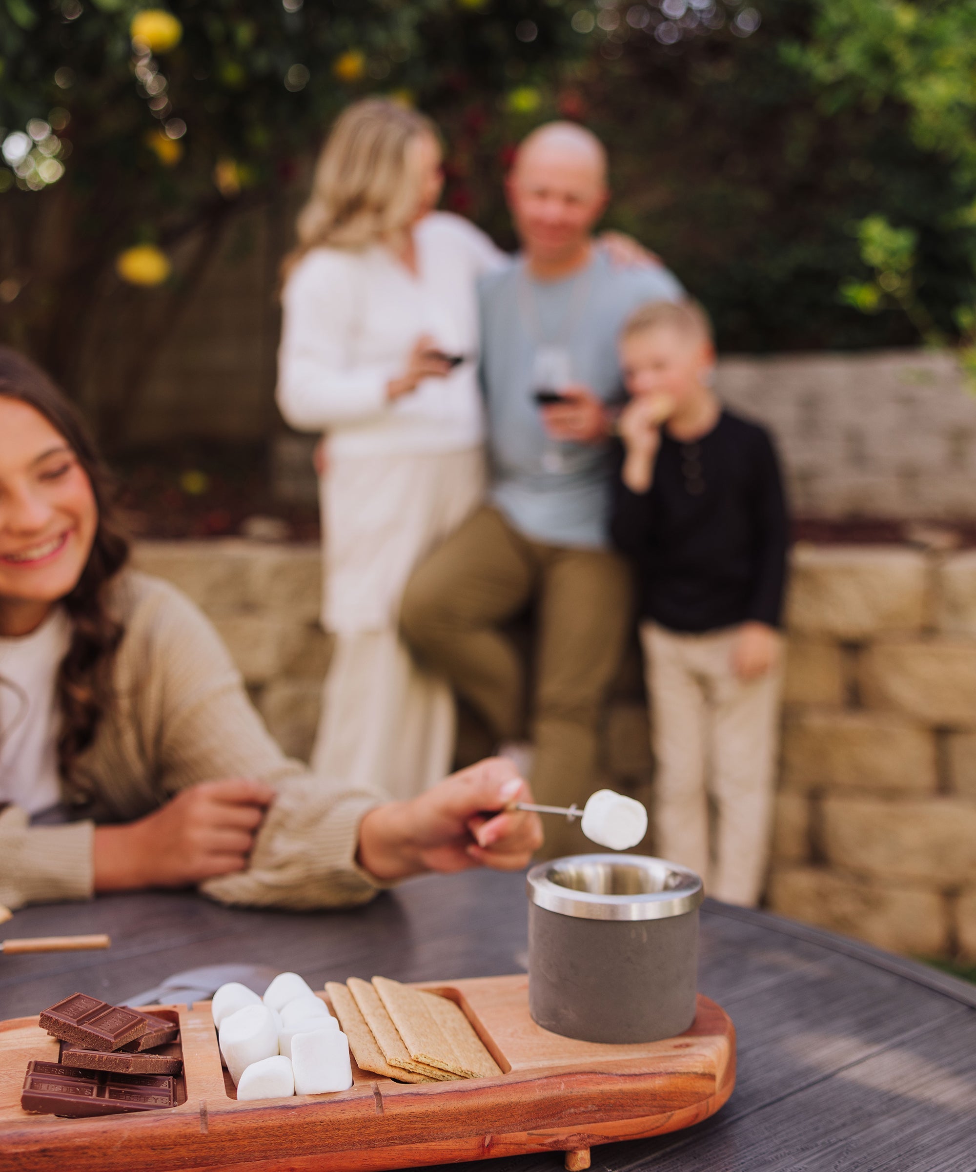 Dolce S'mores Kit with Tabletop Fire Pit