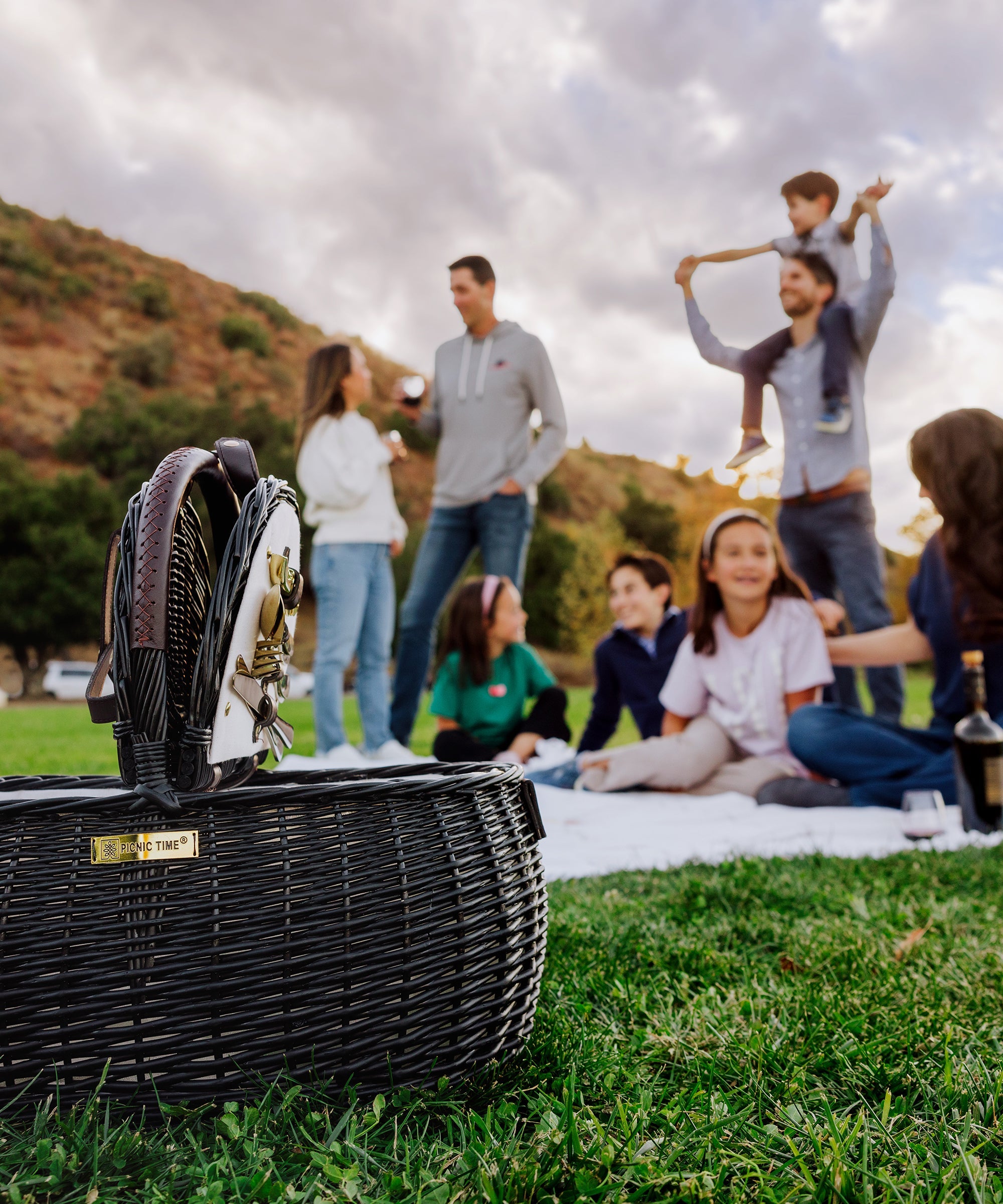 Evening Picnic Basket with Service for Two