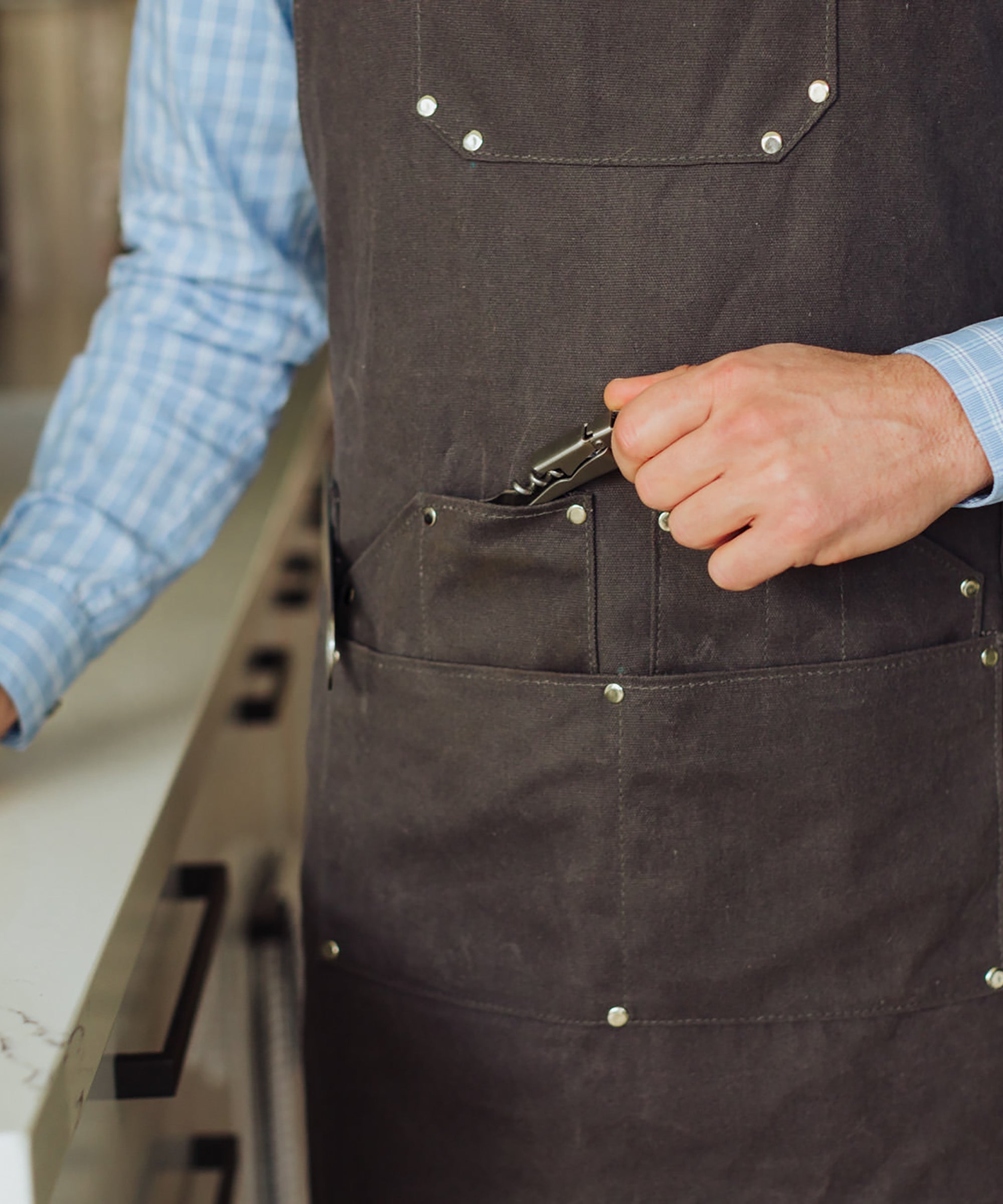 Collins Waxed Canvas Mixologist Apron
