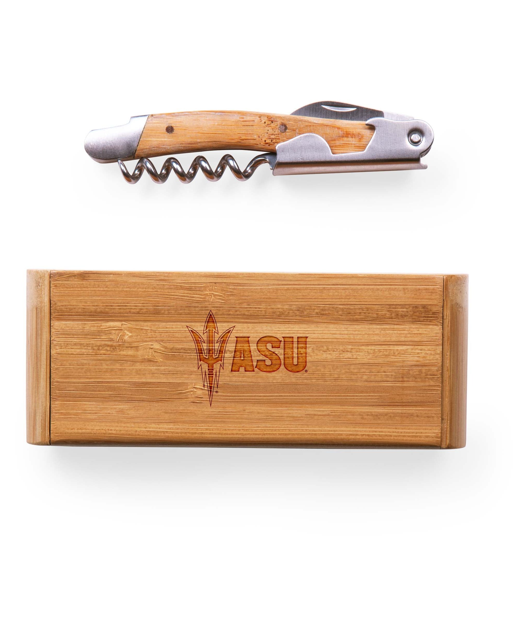 Arizona State Sun Devils - Elan Deluxe Corkscrew In Bamboo Box