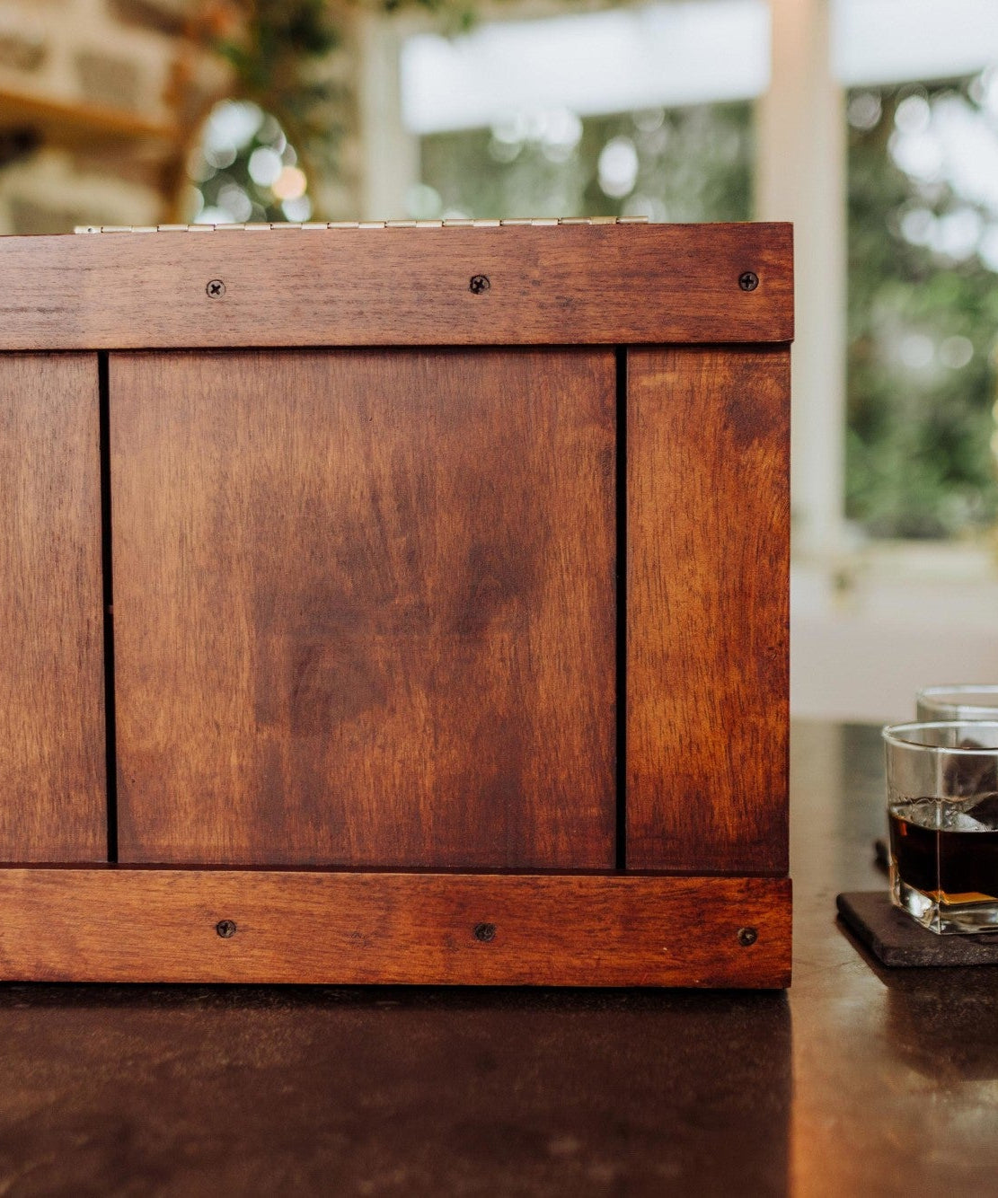 Whiskey Box Gift Set with Decanter