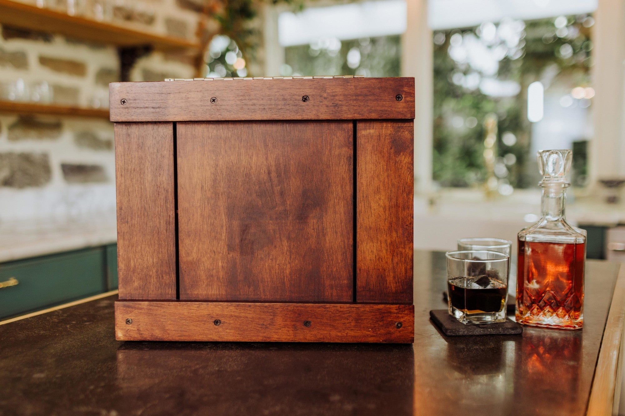 Whiskey Box Gift Set with Decanter