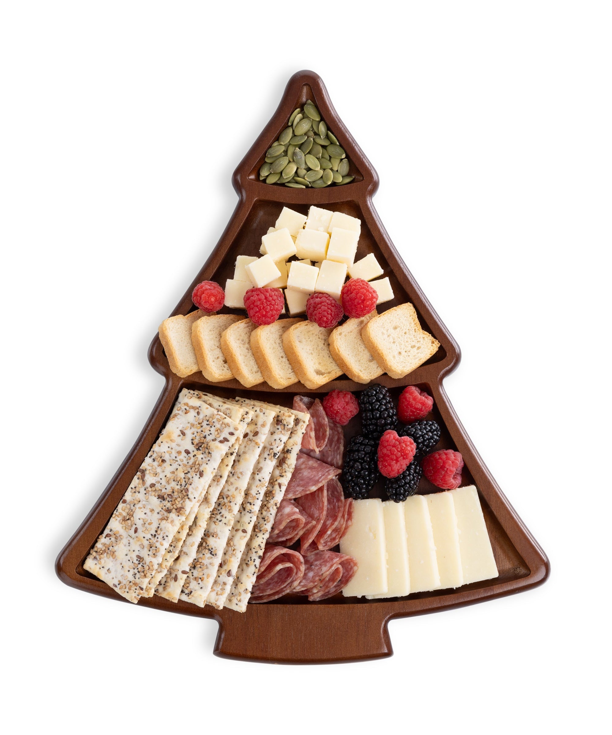 Christmas Tree Sectioned Serving Tray