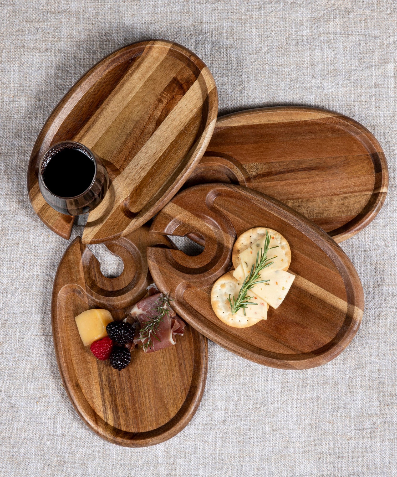 Wine Appetizer Plate Set Of 4