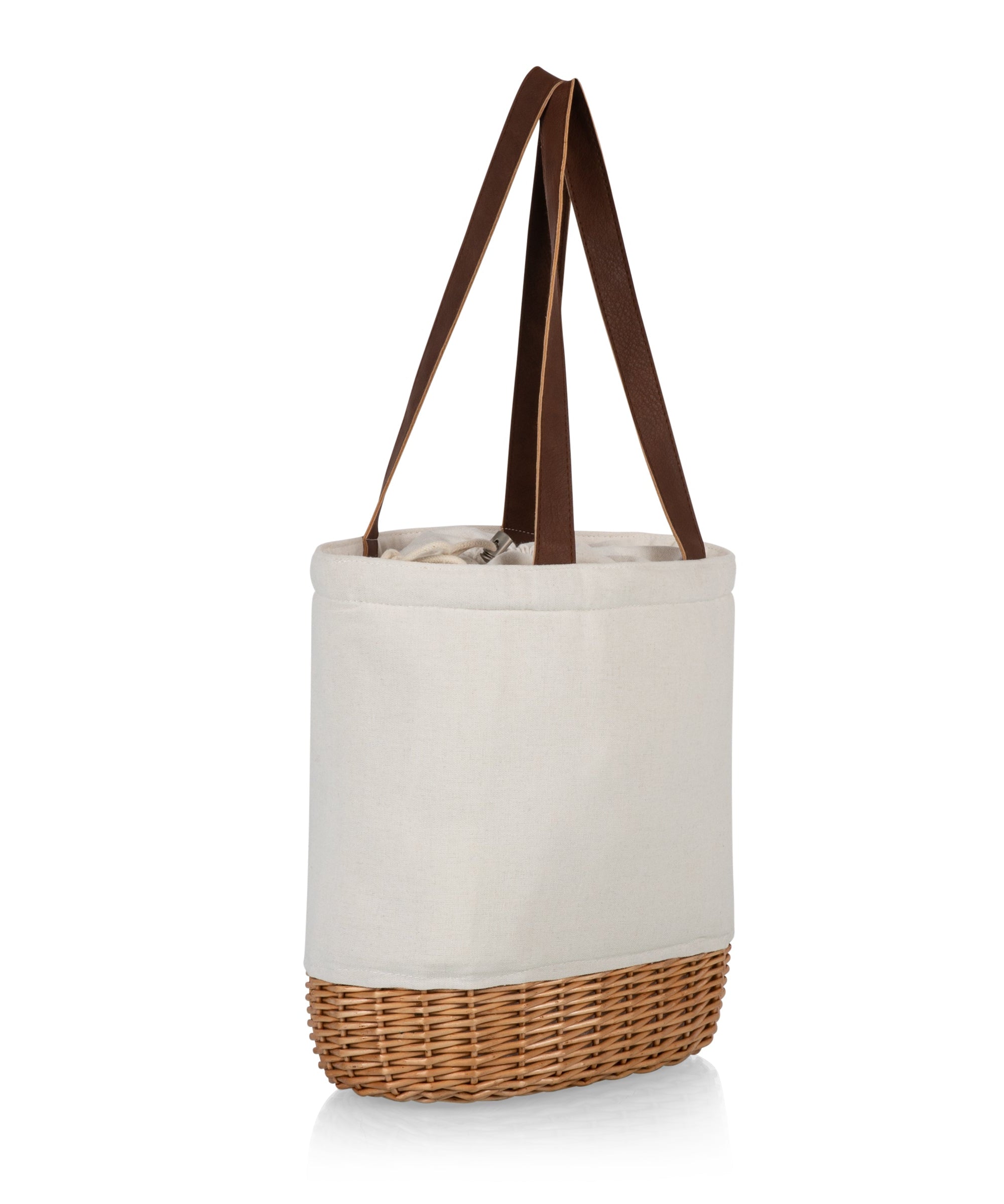Pico Willow and Canvas Lunch Basket
