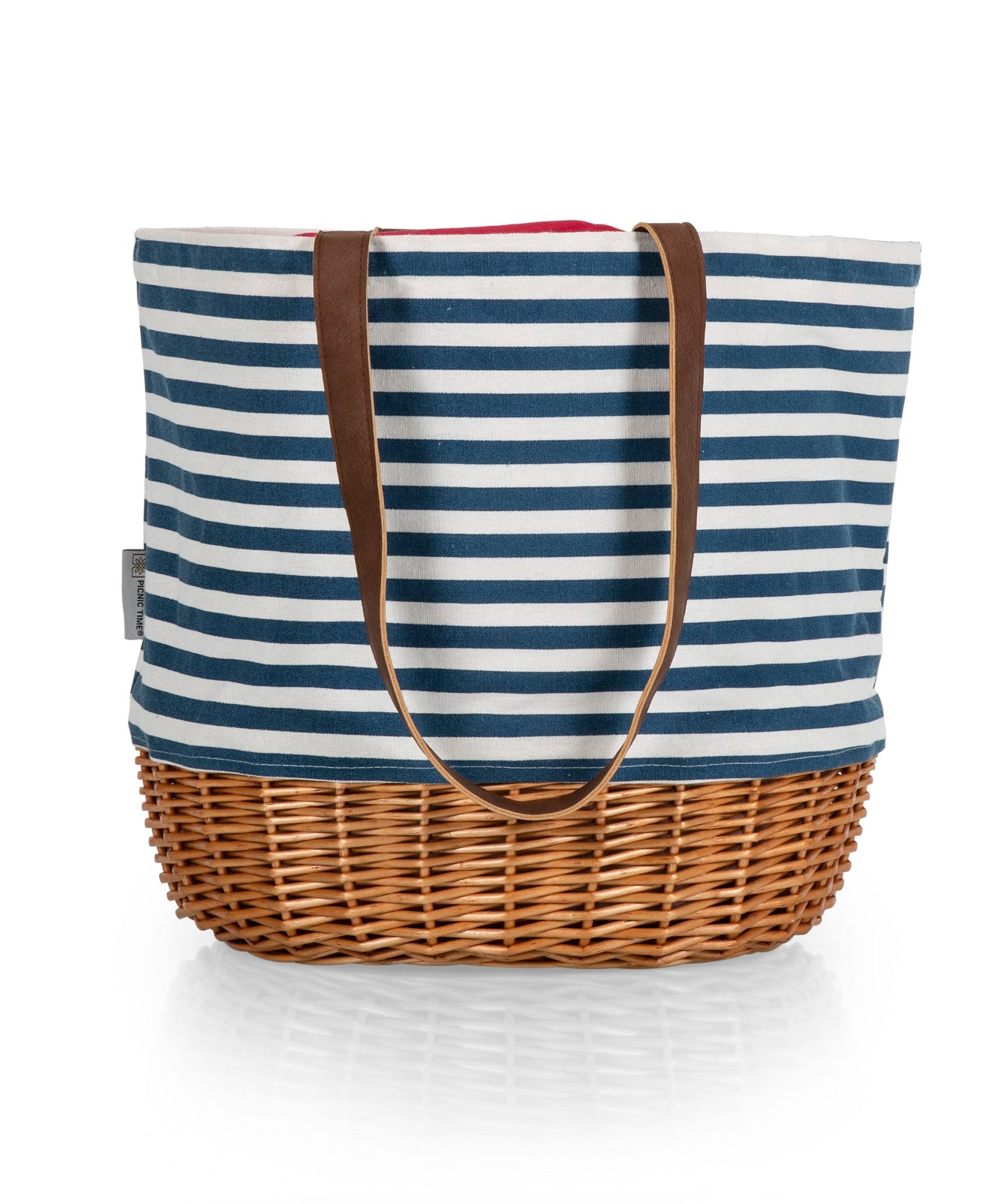 Coronado Canvas and Willow Basket Tote
