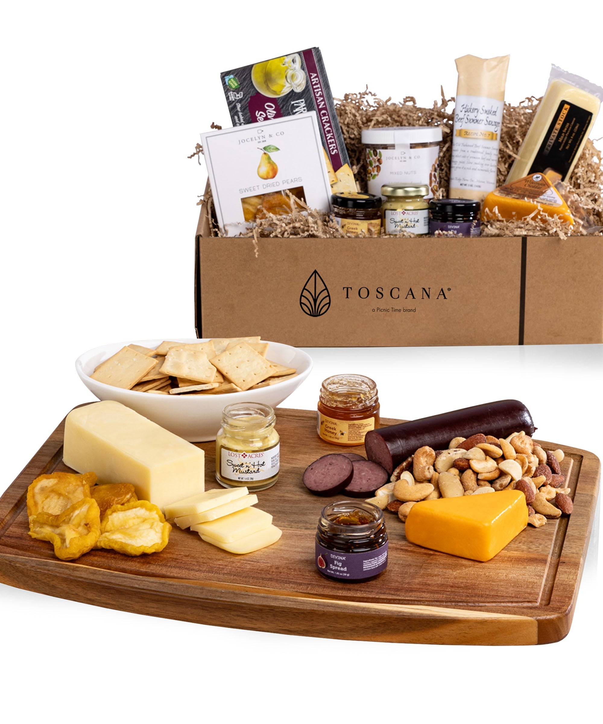 Ovale Cutting Board with Gourmet Gift Pack