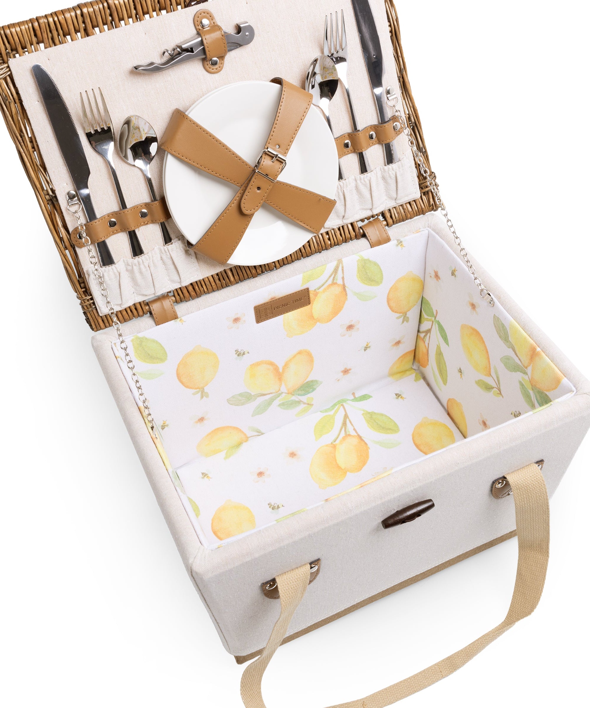 Lemongrove Picnic Basket for 2 - Bees & Lemons