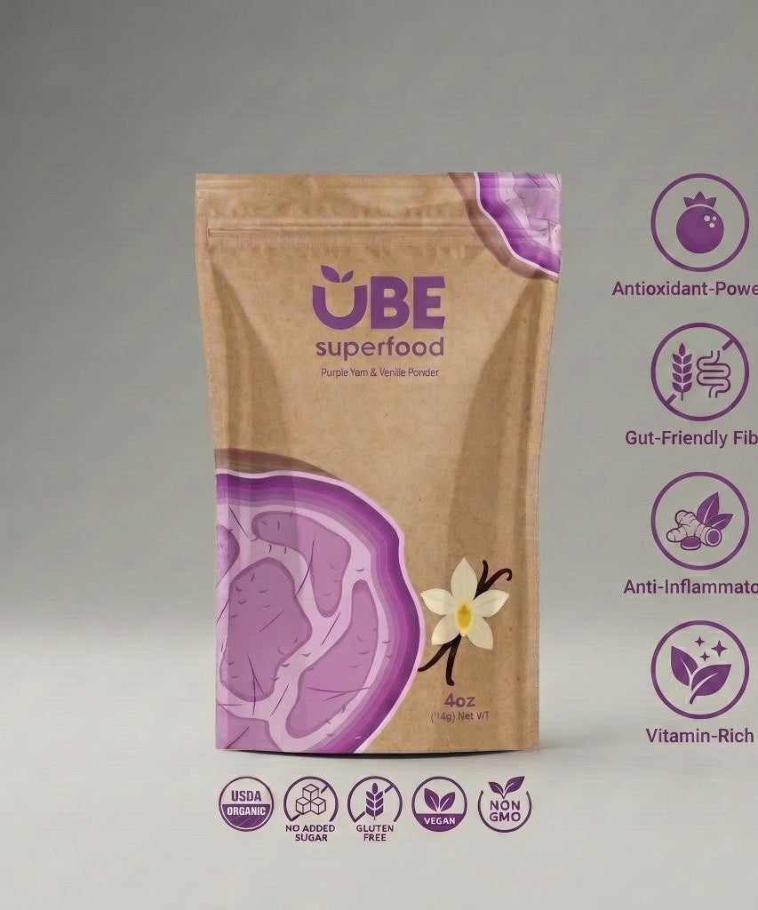 Organic Ube Powder - Premium Authentic Ube for Lattes & Baking