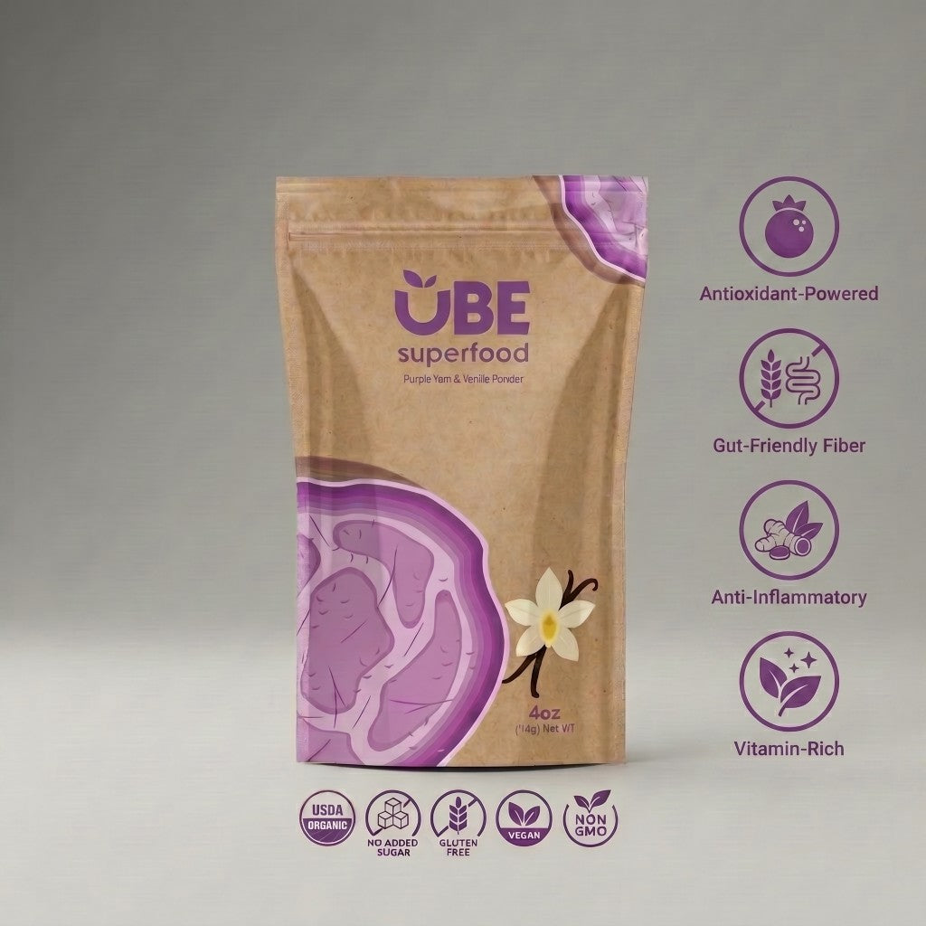 Organic Ube Powder - Premium Authentic Ube for Lattes & Baking