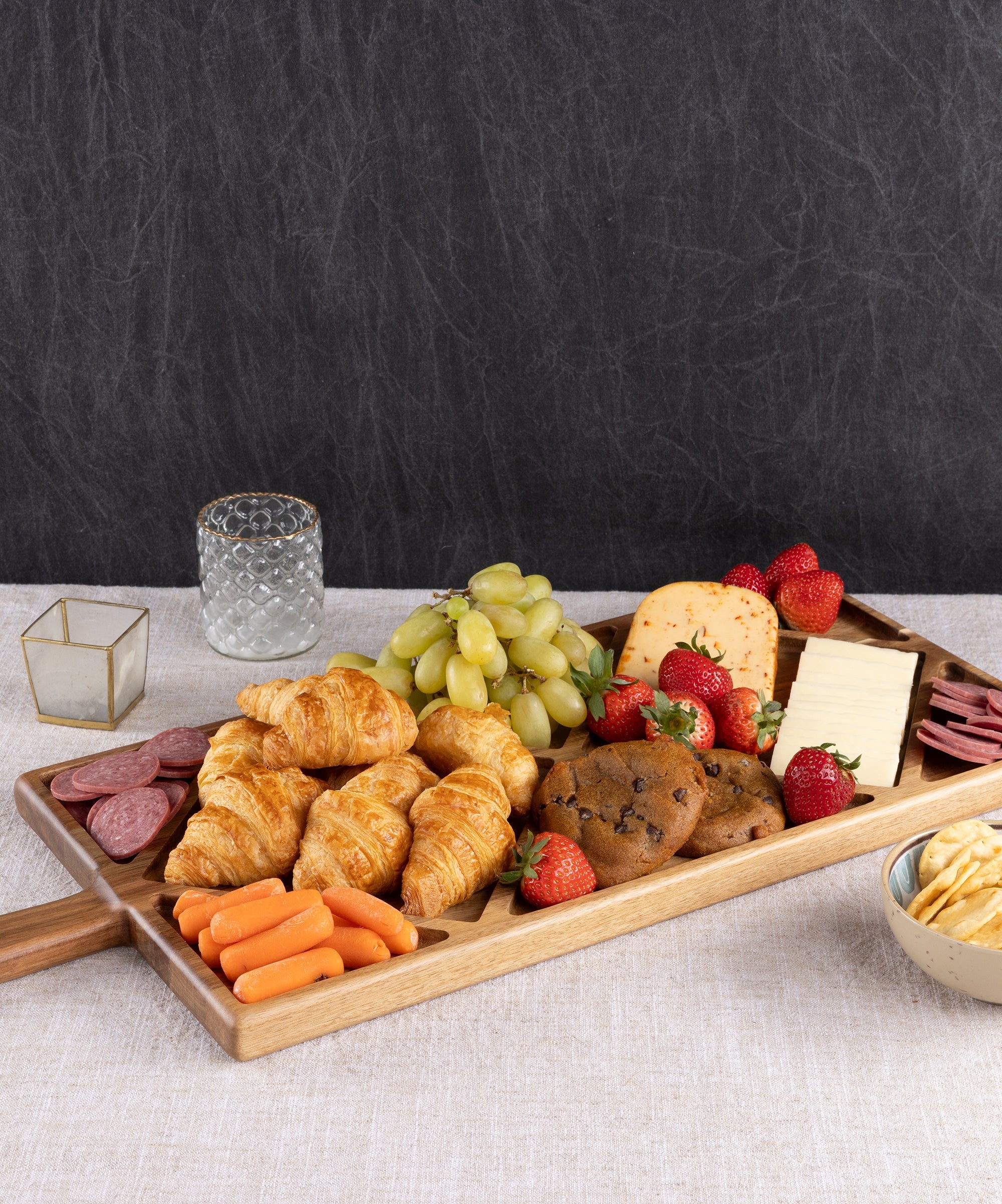 Acacia Grazing Charcuterie Sectioned Serving Board