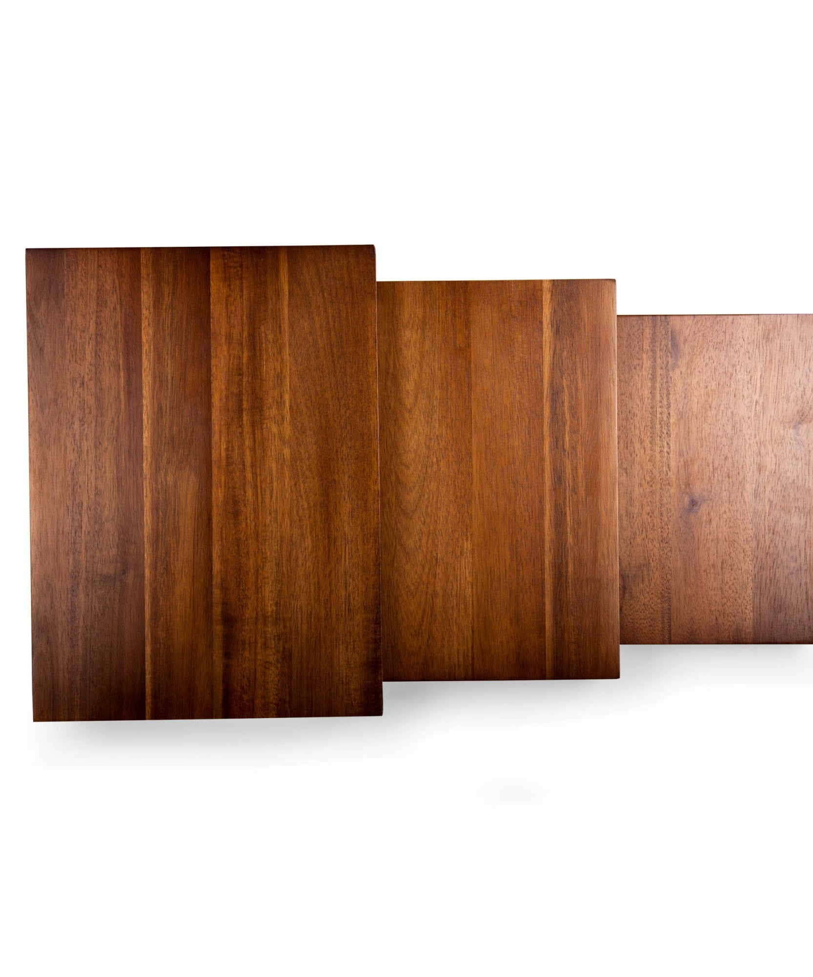 Etage Set Of 3 Acacia Serving Pedestals