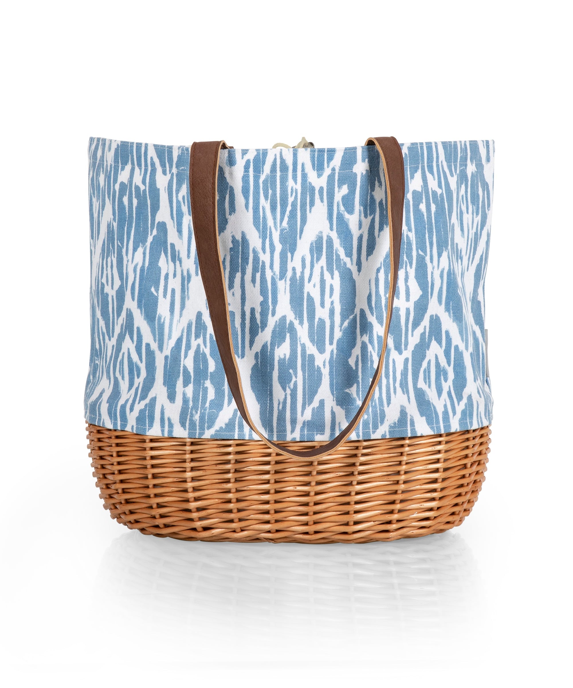Coronado Canvas and Willow Basket Tote