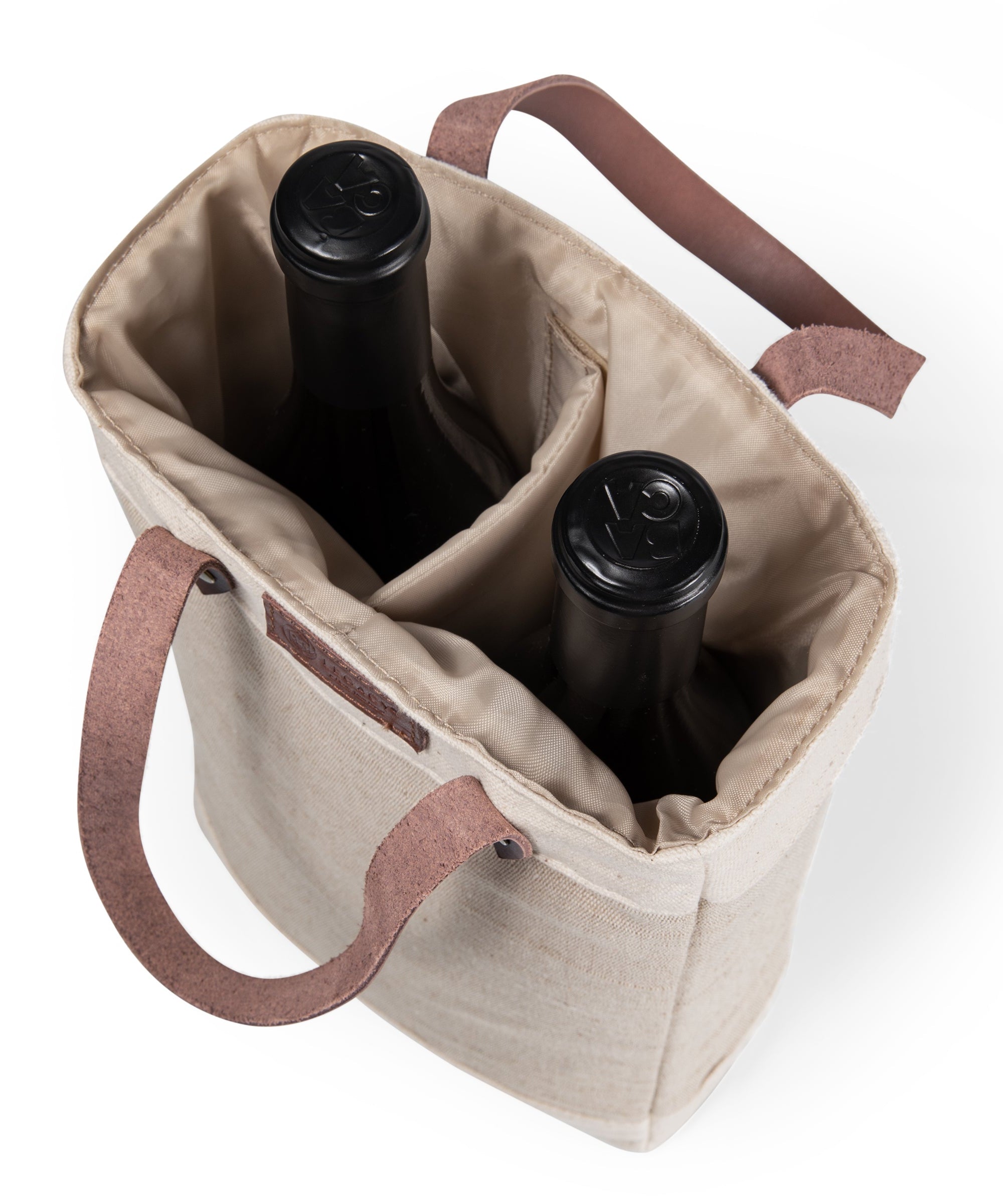 Pinot Jute 2 Bottle Insulated Wine Bag