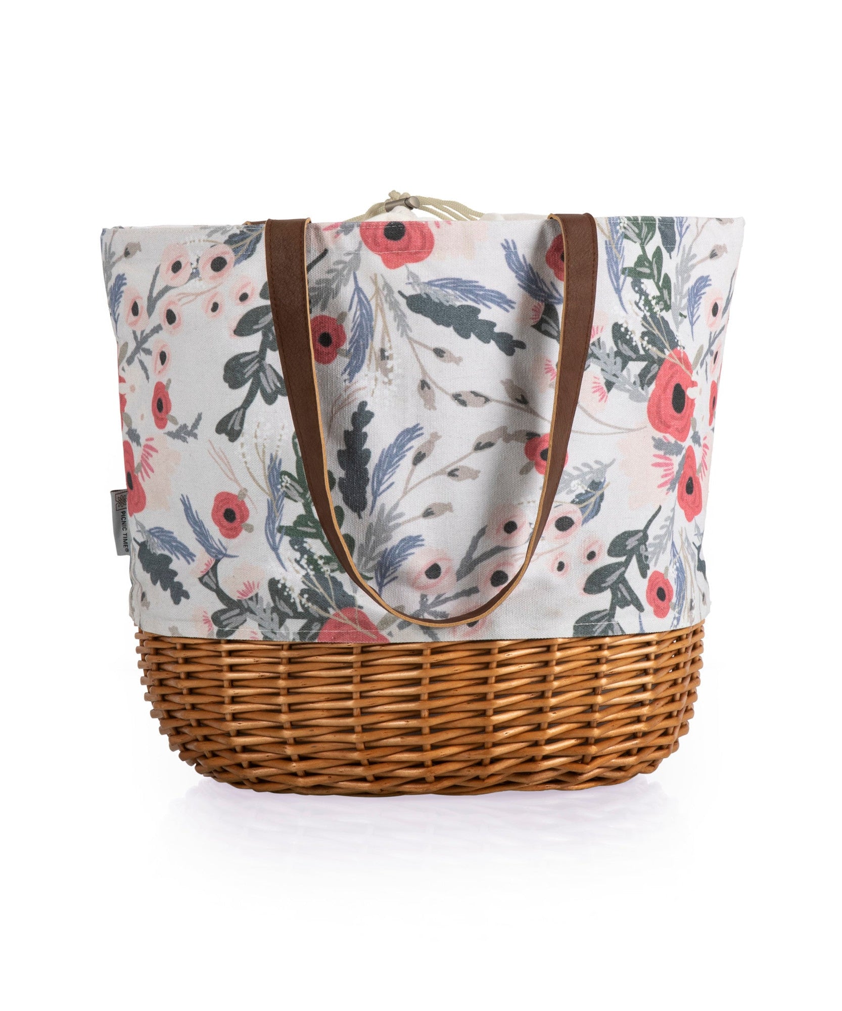 Coronado Canvas and Willow Basket Tote