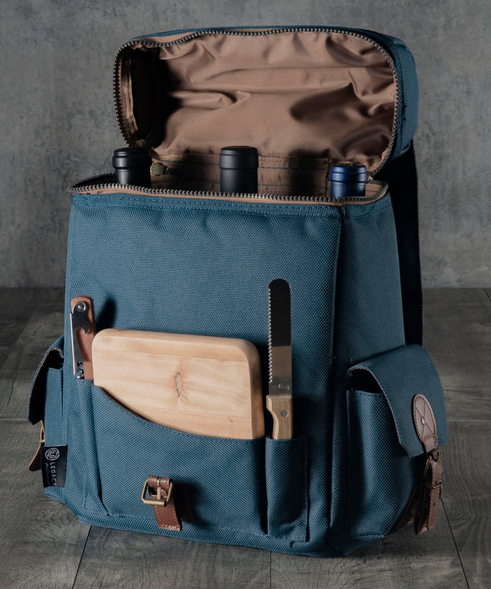 Moreno 3-Bottle Wine & Cheese Tote