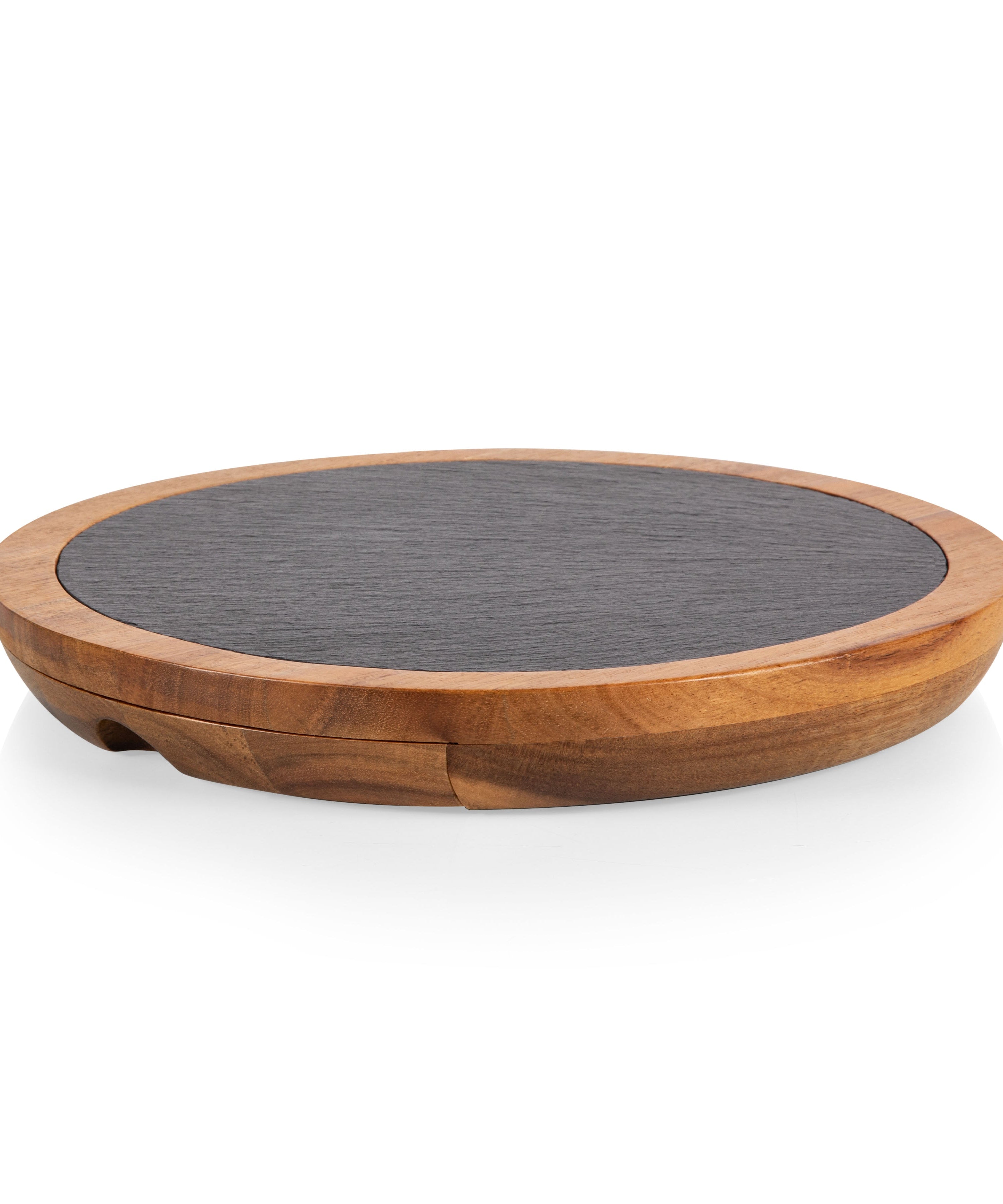 Insignia Acacia and Slate Serving Board with Cheese Tools
