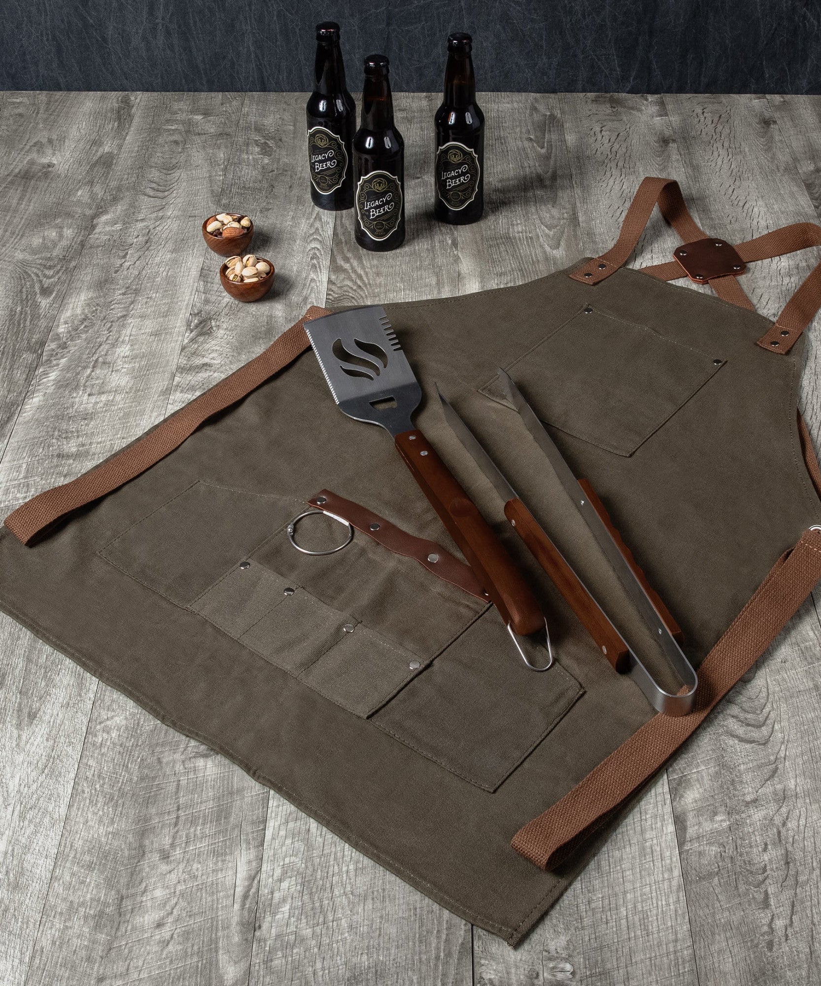 BBQ Apron with Tools & Bottle Opener