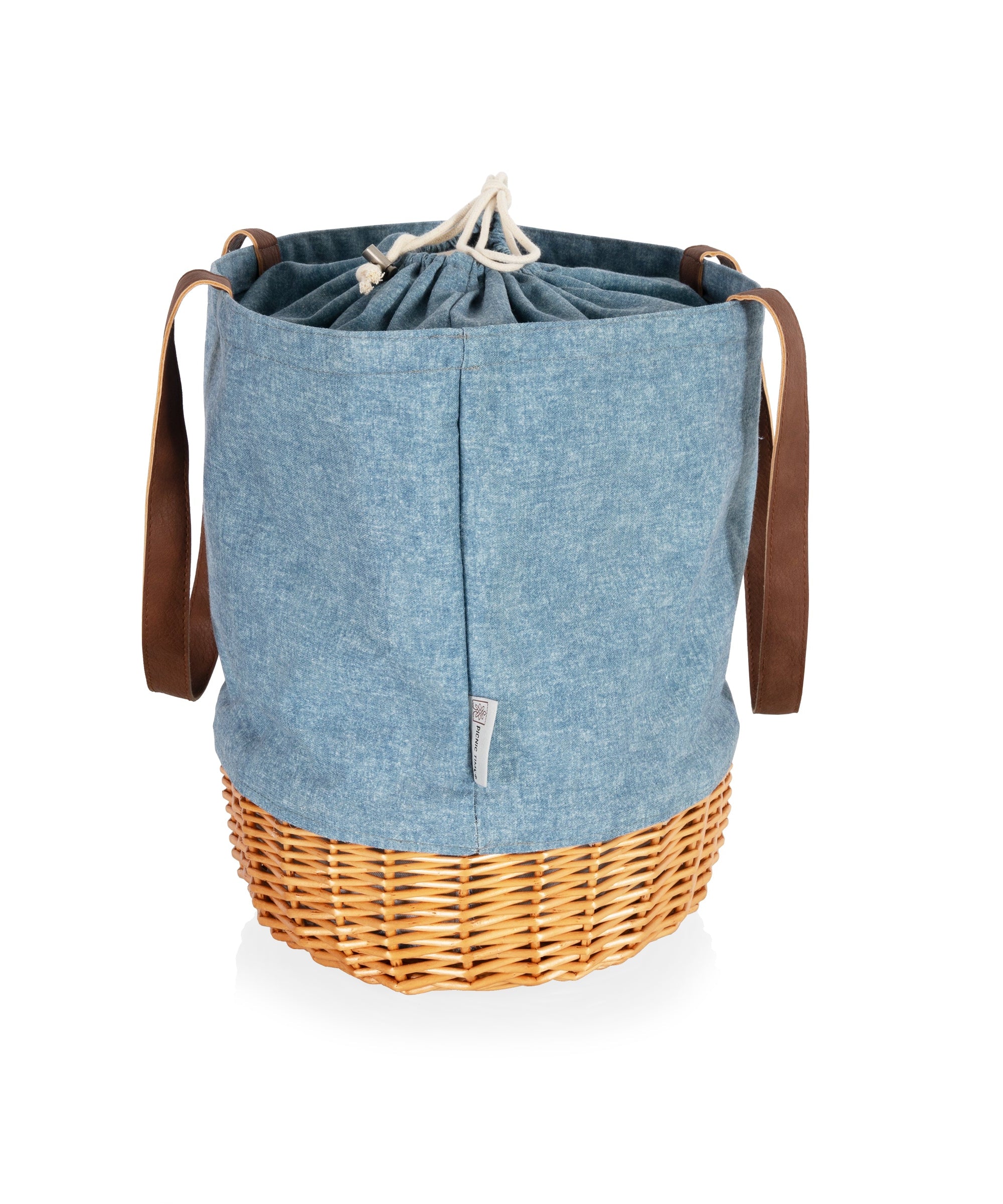 Coronado Canvas and Willow Basket Tote