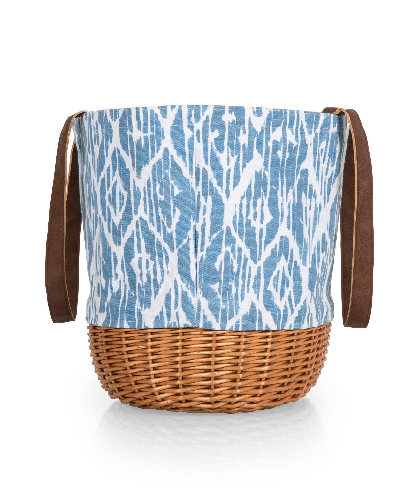 Coronado Canvas and Willow Basket Tote