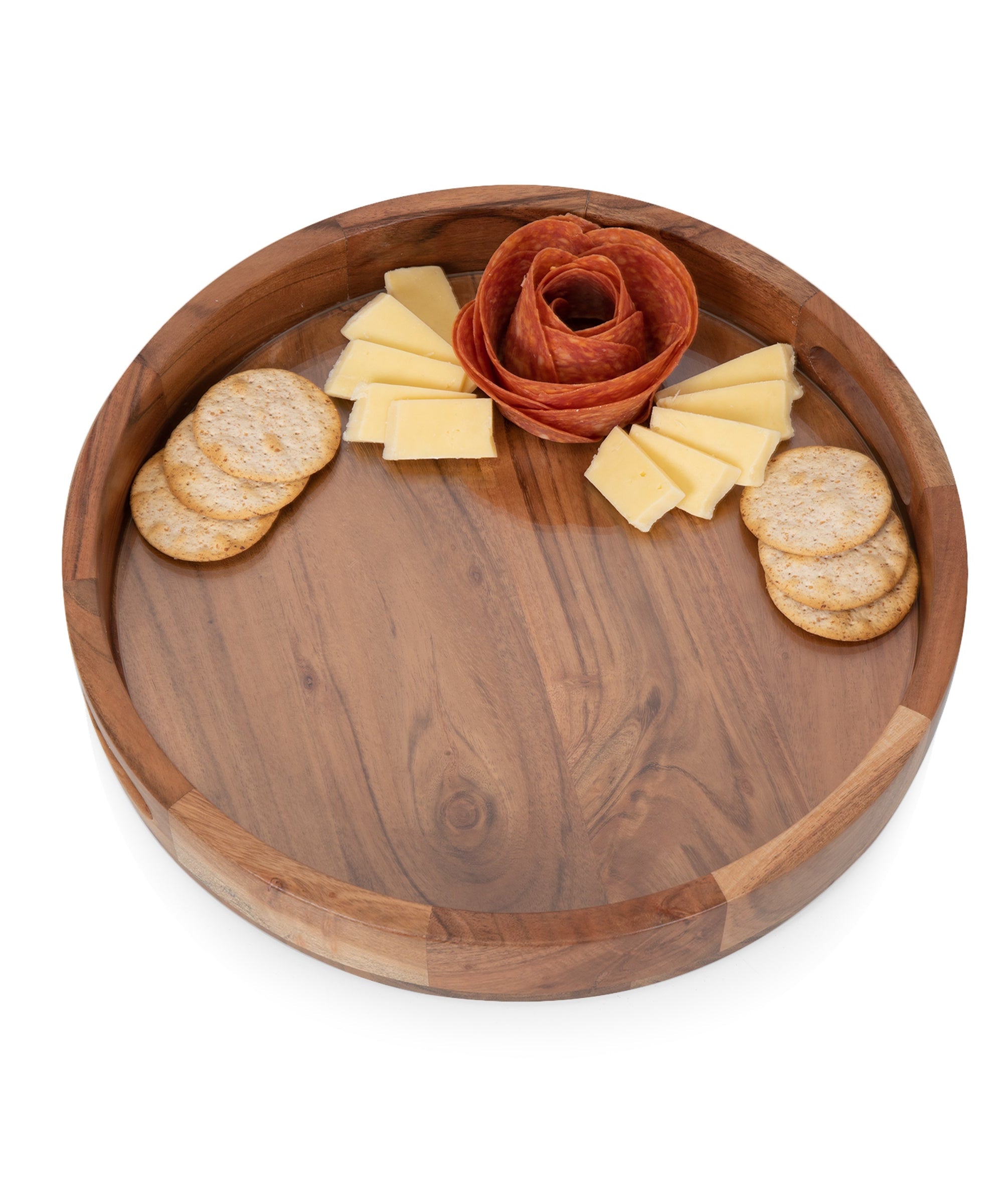 Barista Serving Tray with Glass Insert