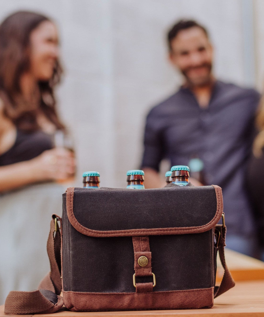 Beer Caddy Cooler Tote with Opener