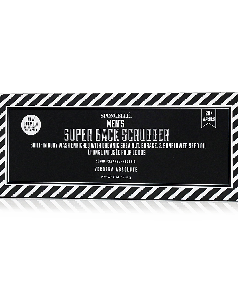 Men's Super Body Wash Infused Back Scrubber