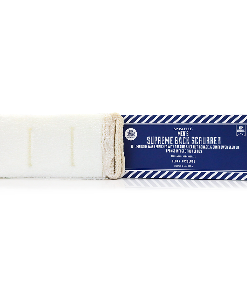 Men's Supreme Body Wash Infused Back Scrubber