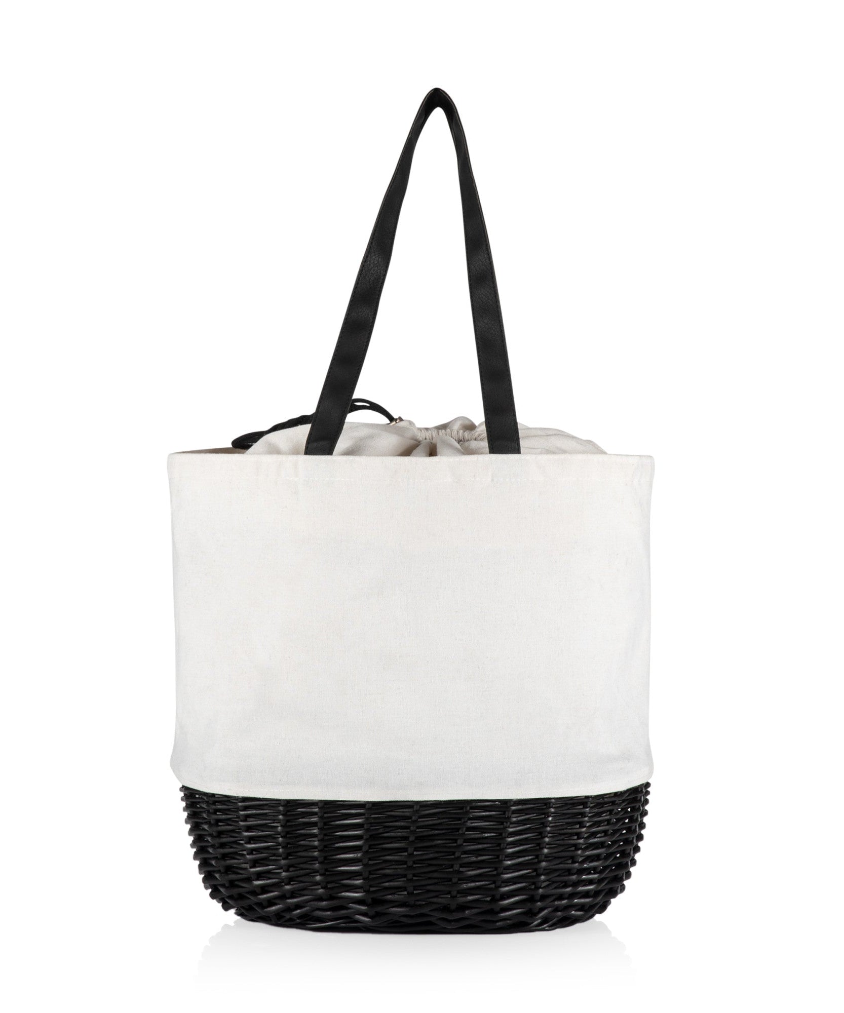 Coronado Canvas and Willow Basket Tote