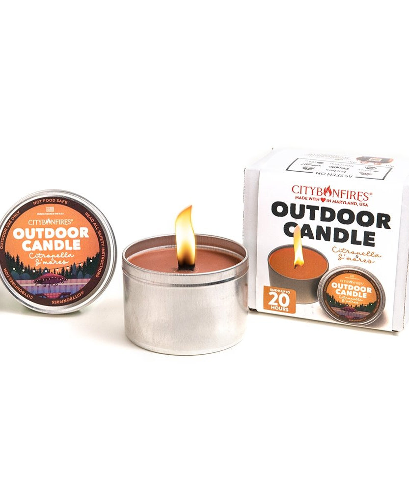 The Outdoor Citronella Candle - S'mores Scent