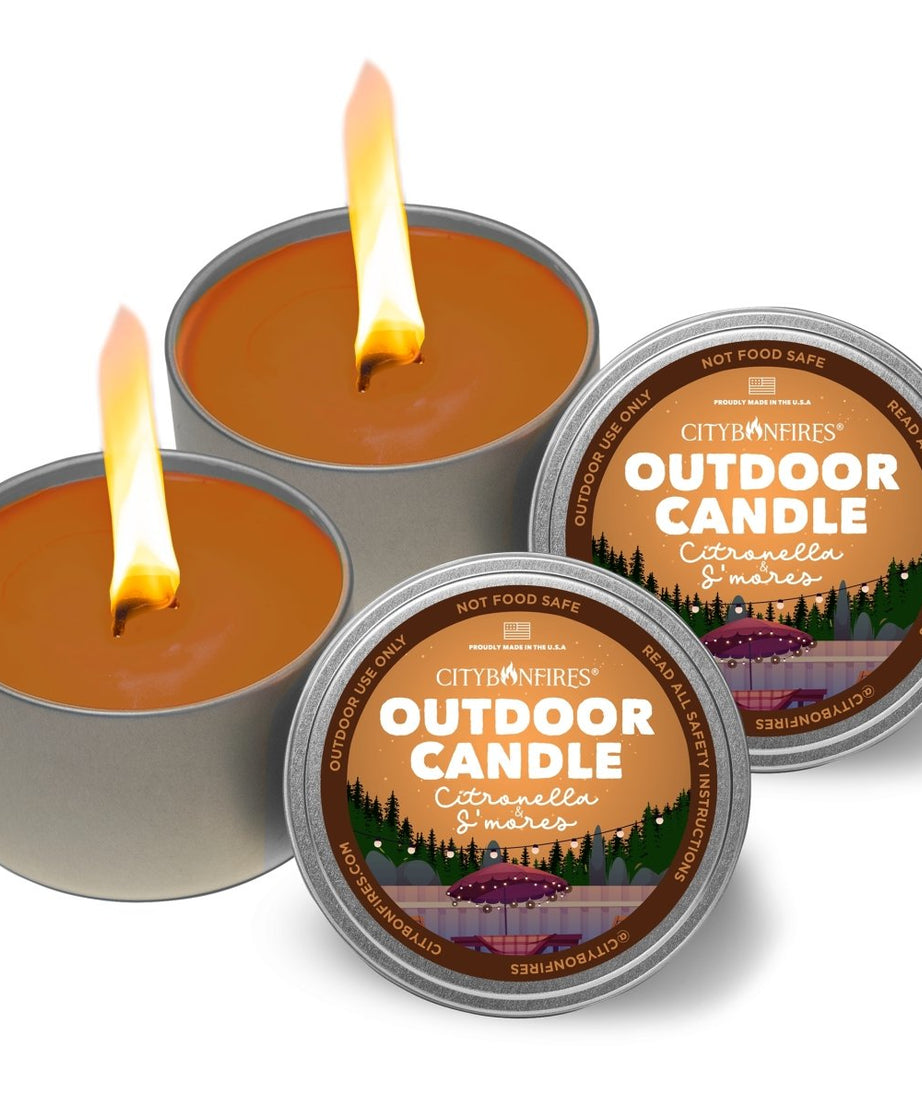 The Outdoor Citronella Candle - S'mores Scent