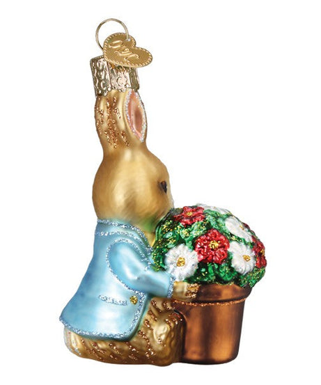 Peter Rabbit With Flower Pot Ornament - Grazingbelles
