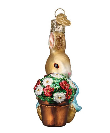 Peter Rabbit With Flower Pot Ornament - Grazingbelles