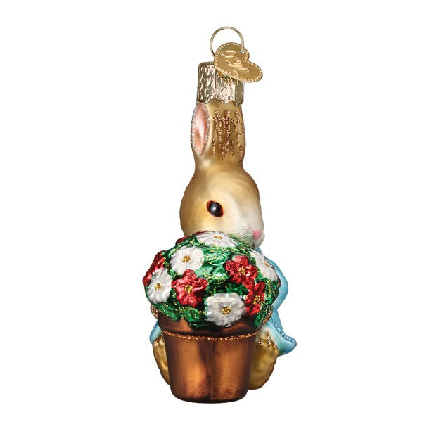 Peter Rabbit With Flower Pot Ornament - Grazingbelles